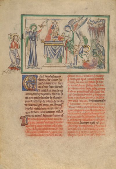The Seventh Seal: An Angel Censing an Altar and Pouring the Censer over the Earth by Unbekannt Unbekannt